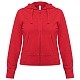 Толстовка женская Hooded Full Zip красная