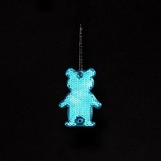 Пешеходный светоотражатель с цепочкой «Мишка»