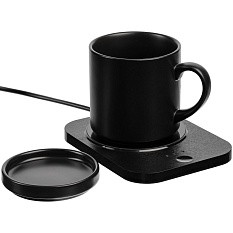 Кружка с подогревом и беспроводной зарядкой dualBase plus