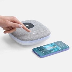 Bluetooth колонка с беспроводной зарядкой и подсветкой Terrafonic