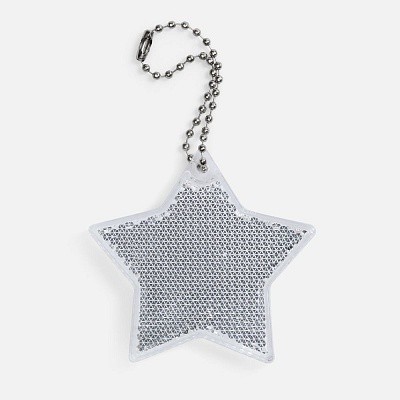 Пешеходный светоотражатель с цепочкой «Звезда»