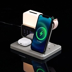 Зарядная станция с электронными часами и подсветкой Large Charge ver.3