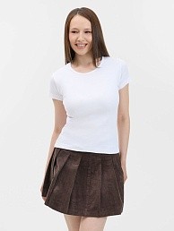 Футболка женская с круглым вырезом Lady 220 белая