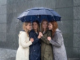 Зонт обратного сложения twoGether с двойным куполом