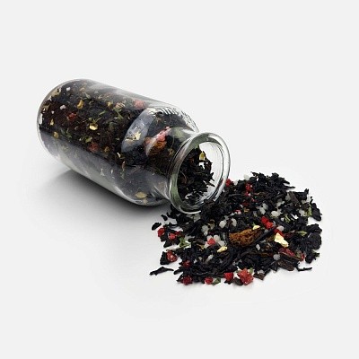 Чай «Сокочай», черный с соком ананаса, клубникой, мятой