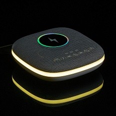 Bluetooth колонка с беспроводной зарядкой и подсветкой Terrafonic