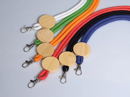 Шнурок для бейджа Tube Wood
