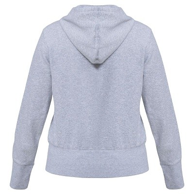 Толстовка женская Hooded Full Zip серый меланж