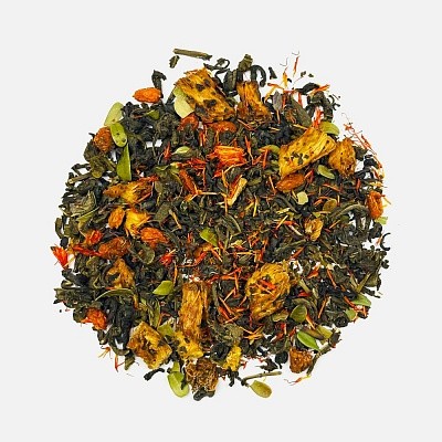 Чай «Сокочай», зеленый с соком ананаса, облепихой