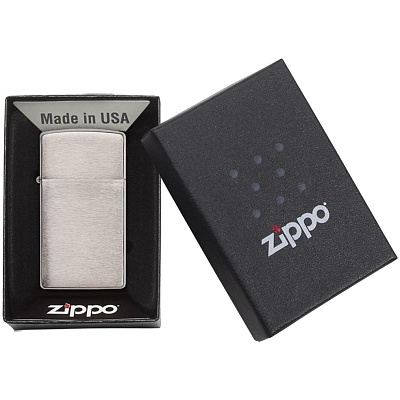 Зажигалка Zippo Slim Brushed