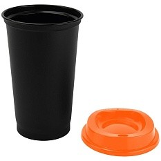Стакан с крышкой Color Cap Black