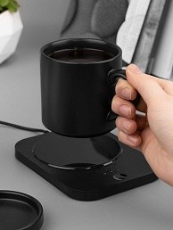 Кружка с подогревом и беспроводной зарядкой dualBase plus