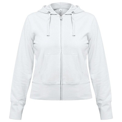 Толстовка женская Hooded Full Zip белая