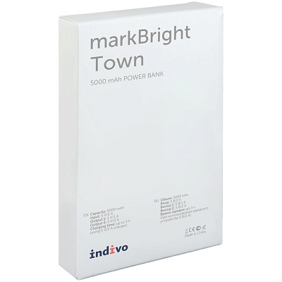 Аккумулятор с подсветкой markBright Town, 5000 мАч