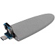 Флешка Pebble Universal, USB 3.0, серая