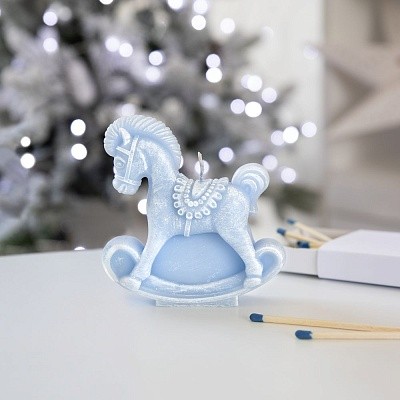 Свеча фигурная «Лошадка-качалка»