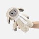 Мягкая игрушка Beastie Toys, овечка с белым шарфом