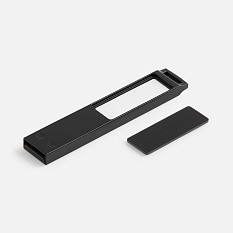 Флешка markBright Black с белой подсветкой