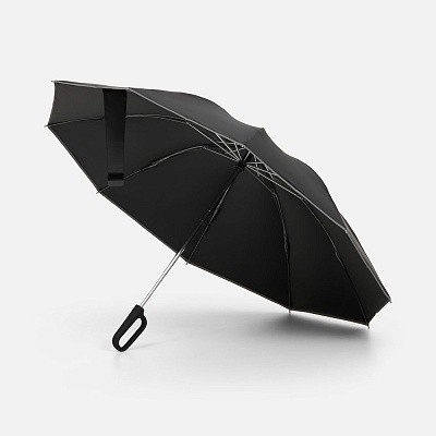 Зонт обратного сложения с ручкой-карабином Foldberry