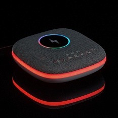 Bluetooth колонка с беспроводной зарядкой и подсветкой Terrafonic