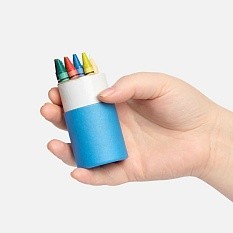 Набор цветных карандашей с мелками Kiddo Tube