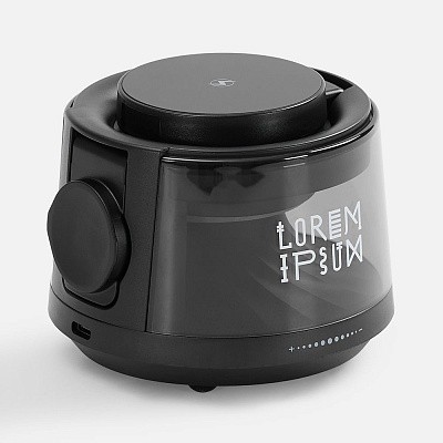 Bluetooth-колонка с подсветкой и беспроводной зарядкой Quantium