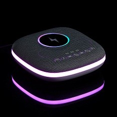 Bluetooth колонка с беспроводной зарядкой и подсветкой Terrafonic