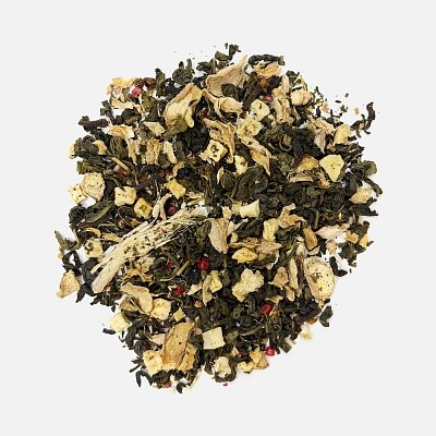 Чай «Сокочай», зеленый с соком имбиря, яблоком