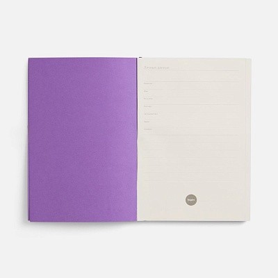 Ежедневник Flat, недатированный, фиолетовый