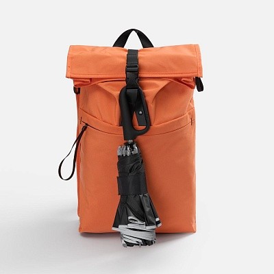 Зонт обратного сложения с ручкой-карабином Foldberry