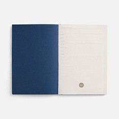 Ежедневник Flat, недатированный, синий
